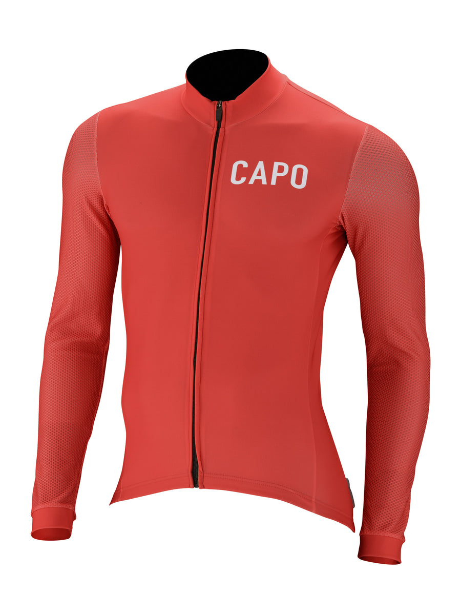Super Corsa Long Sleeve Jersey Red Capo Cycling Apparel