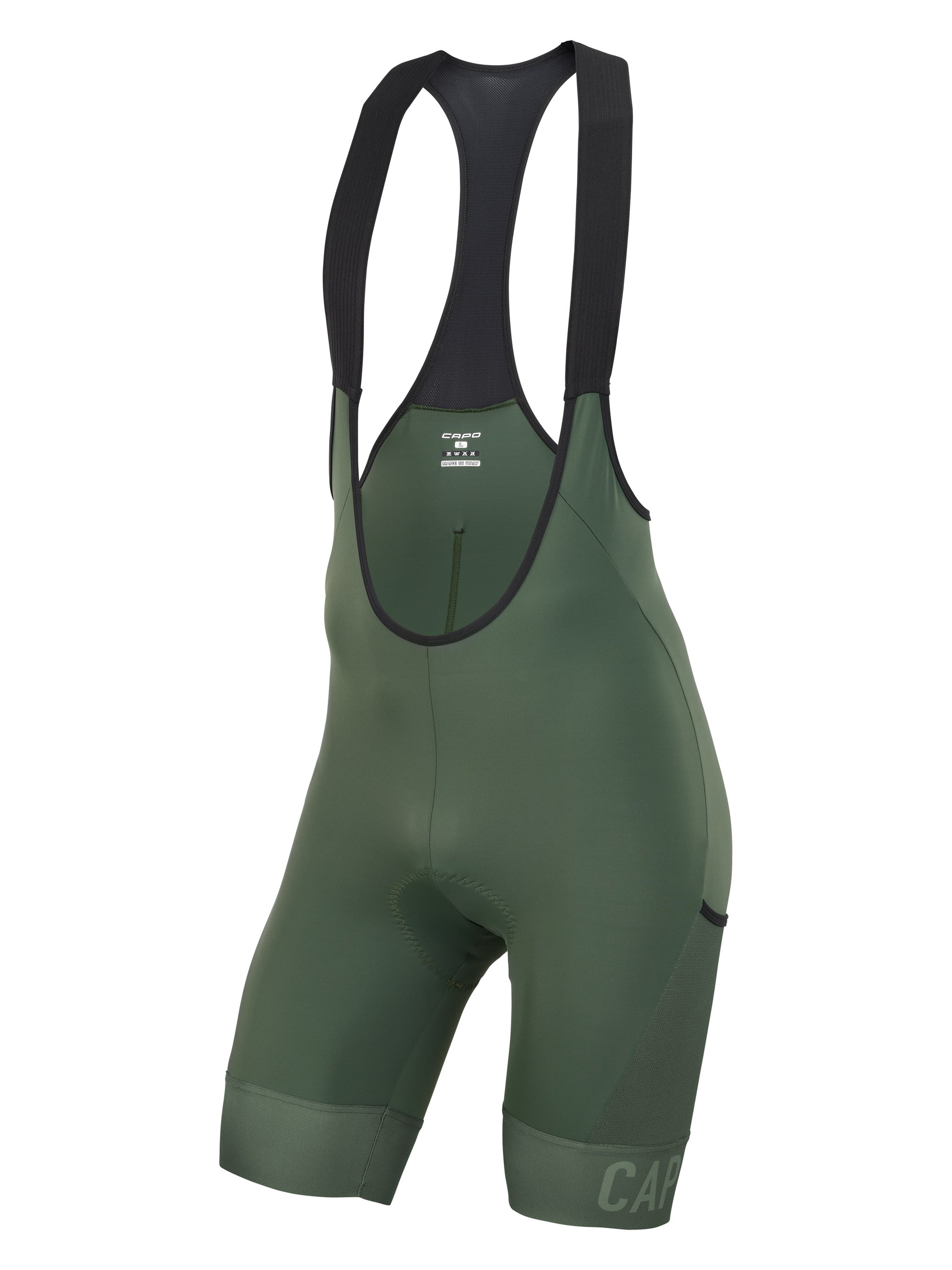 SC Race Cargo Bib Shorts Green Capo Cycling Apparel