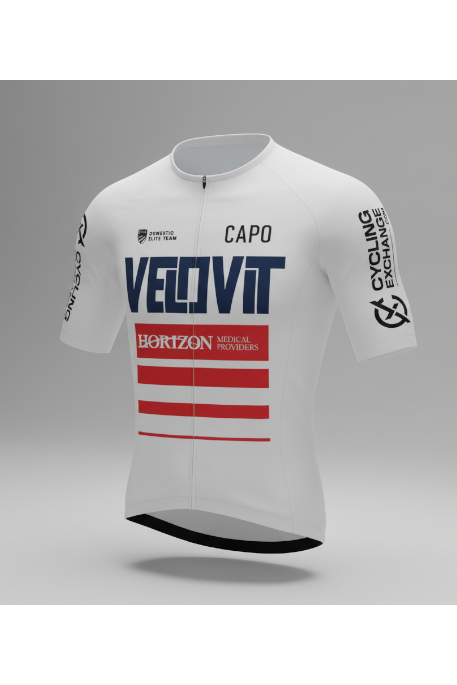 Velovit-Elite - SC Aero Jersey - White & Red