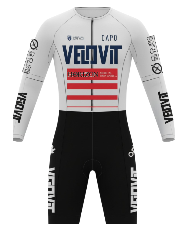 Velovit Elite Custom Super Corsa 2 1 LS Speedsuit & Red