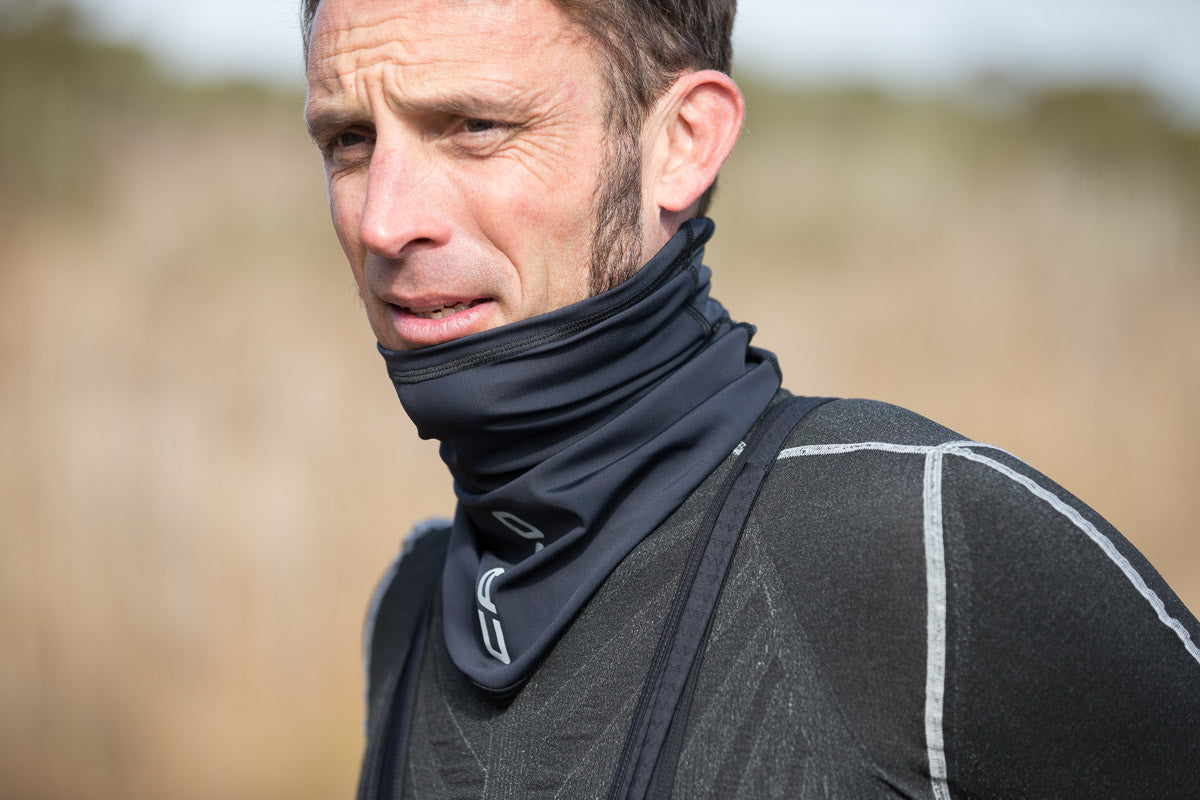 Man wearing Thermo Roubaix Winter Collar